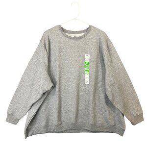 JMS Just My Size By Hanes Women's Size 5X Ecosmart Sweatshirt Gray NWT